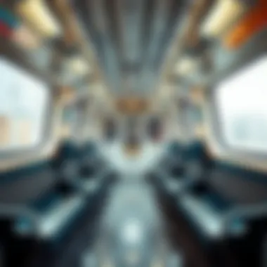 Interior Design of a Dubai Metro Train Interior design of a Dubai Metro train