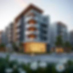 Exterior view of Equiti Apartments showcasing modern architecture