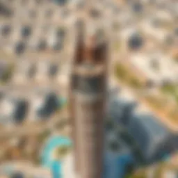 Aerial view of Al Rabia Tower showcasing its modern architecture