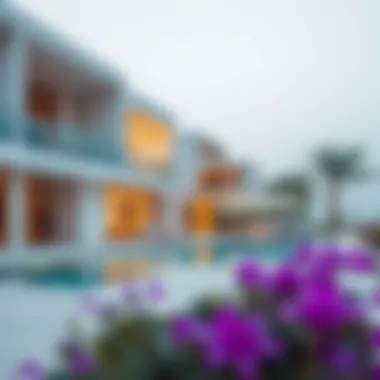 Modern architectural design of properties in La Mer