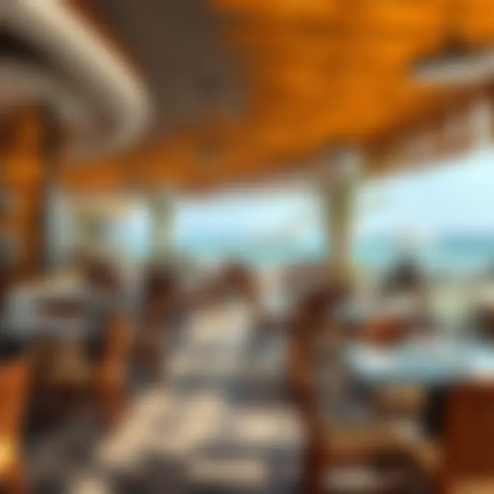 Vibrant and stylish beachfront dining scene at La Mer