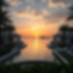 Scenic view of Noya Yas Island showcasing waterfront properties