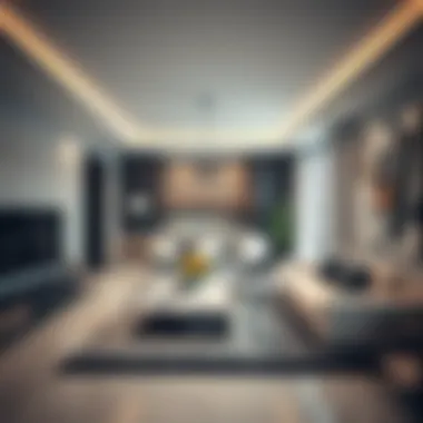 Sleek Design of a Jebel Ali Apartment Modern one-bedroom apartment interior in Jebel Ali