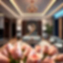 Luxurious interior design of Roda Amwaj Suites showcasing modern aesthetics