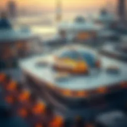 Aerial view of Sharjah Arada showcasing innovative architecture