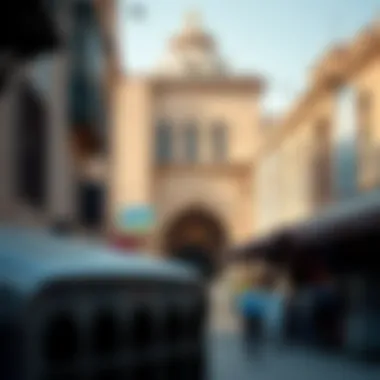 Historical Architecture Historical architecture surrounding the Gold Souk marketplace