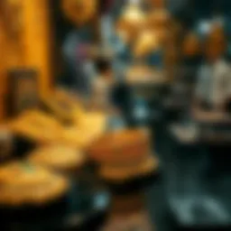 Intricate gold jewelry displayed elegantly in Gold Souk