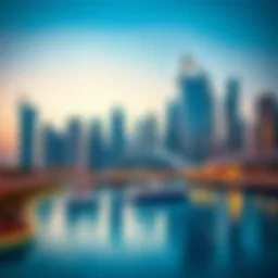 Luxurious skyline of Dubai showcasing modern architecture