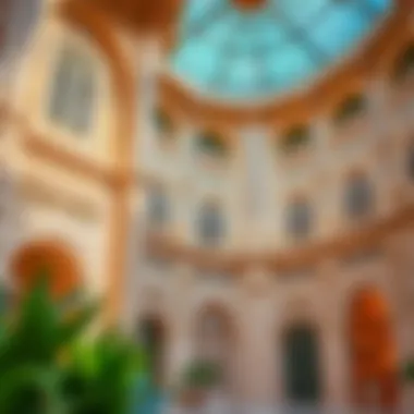 Close-up of the architectural details of One Zabeel