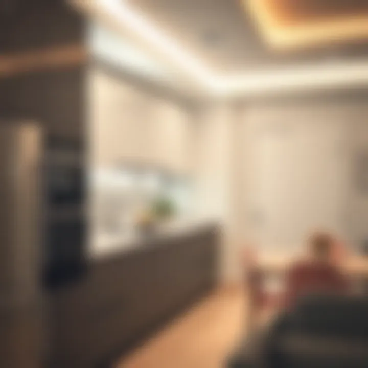 Modern kitchen features in a three-bedroom rental apartment