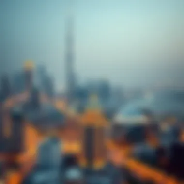 Aerial view of Dubai skyline featuring Studio Al Khaleej