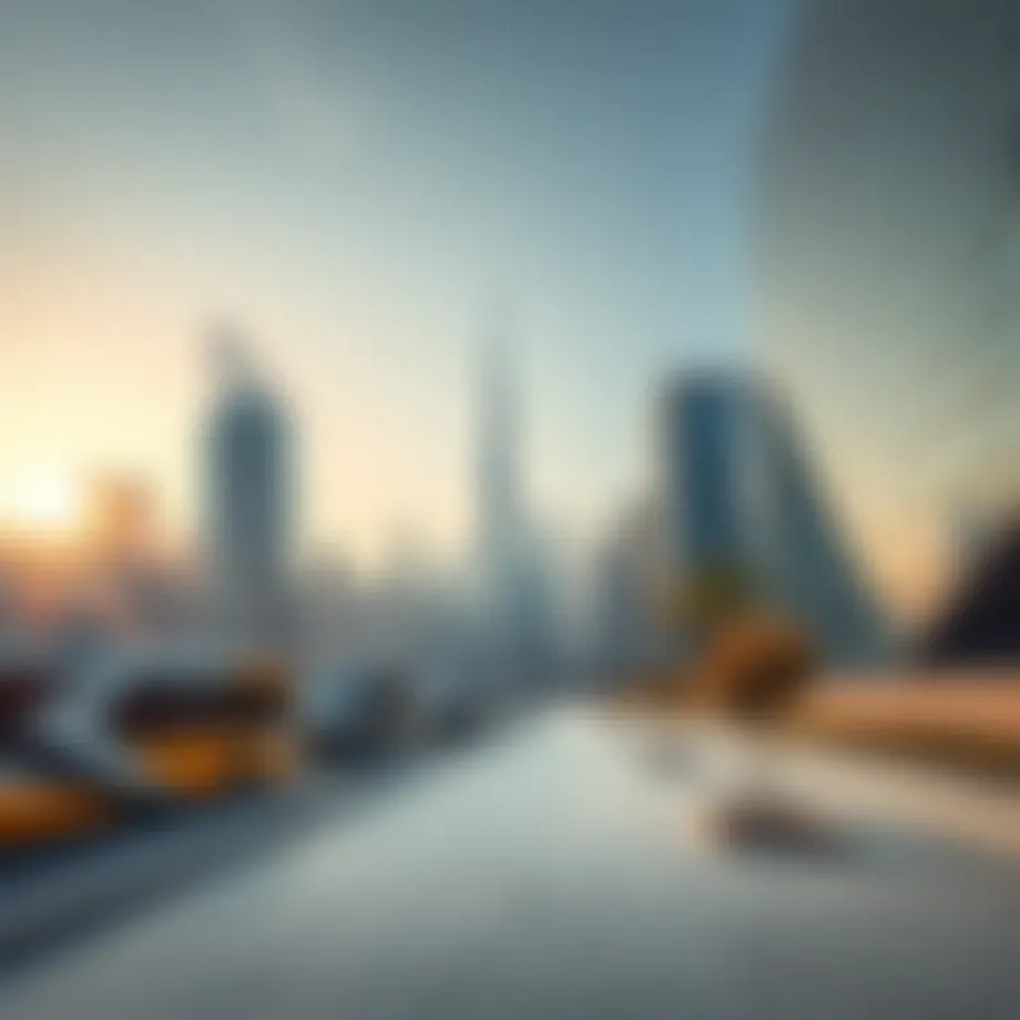 Modern Dubai skyline showcasing architectural innovation