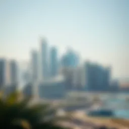 Skyline of luxury properties in Dubai