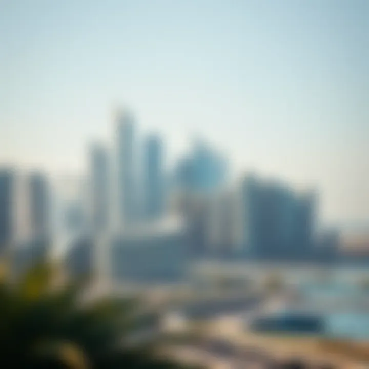 Skyline of luxury properties in Dubai